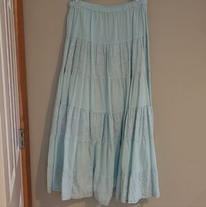 Studio West Sky Blue Maxi Skirt